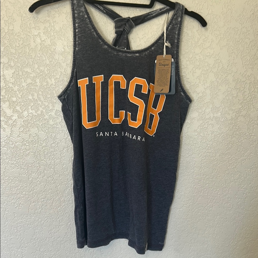 NWT League Women's Gray UCSB Tank Top